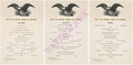 Tour Of President Theodore Roosevelt Through The Northwest 1902 (Breakfast, Lunch & Dinner Menus)