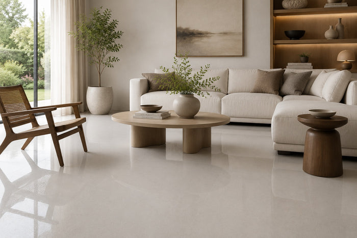 Tropic White 32x32" Porcelain Floor Tile