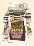 TWA David Klein, Taipei In-flight Menu Art 1960s