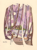 TWA Hawaii David Klein In-Flight Menu Art 1960s