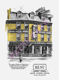 Union Oyster House, Boston 1947 Menu Art