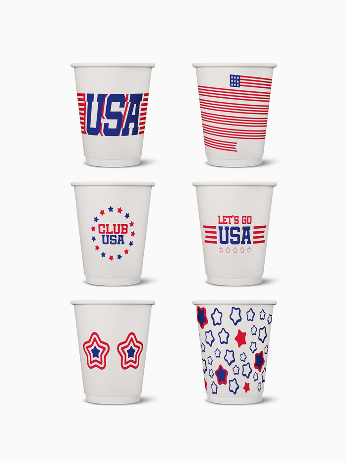 USA - GO 12oz Double Wall Paper Cup