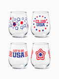 USA - RESERVE 16oz Stemless Wine Tritan™ Copolyester Glass
