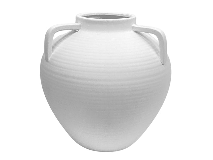 Vase #714-DBE04694 -Terracotta - White