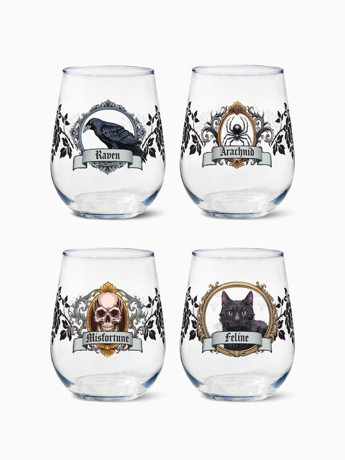 Victorian Horrors - RESERVE 16oz Stemless Wine Tritan™ Copolyester Glass