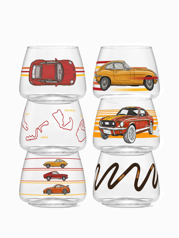 Vintage Cars - POP 12oz Rocks
