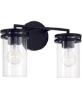 Wall 2-Light #W91062-BK -Matte Black