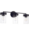 Wall 3-Light #W91063-BK -Matte Black
