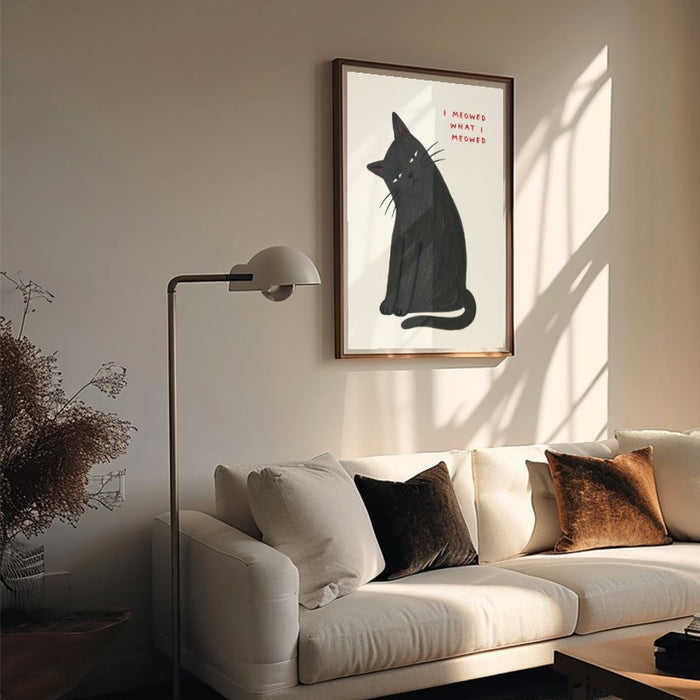 What I Meowed — Art Print Vertical #05