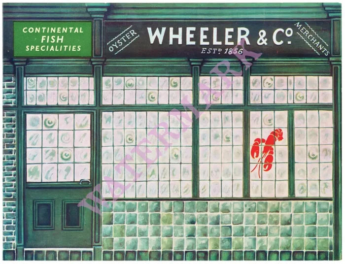 Wheeler & Co. London 1950s Vintage British Menus