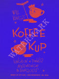 Will King's Koffee Kup, San Francisco 1940s Menu Art