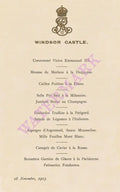 Windsor Castle Lunch November 18 1903