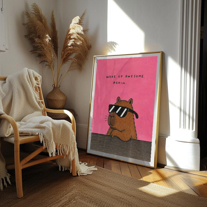 Woke Up Awesome — Art Print Vertical #02